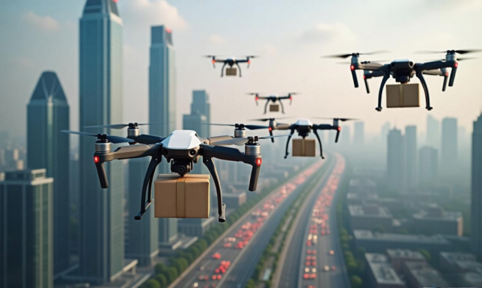 无人机+物流,快递从天而降成现实(图2) 无人机+物流,快递从天而降成现实(图2)
